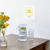 モダンプロフェッショナル会社のロゴ 箔ポスター (レイダウン (キッチン))