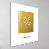 モダンプロフェッショナル会社のロゴ 箔ポスター (レイダウン)