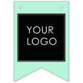 モダンプロフェッショナル会社ロゴミント バンティングフラッグ (第3の旗)