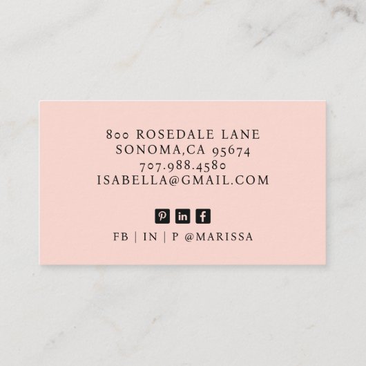 モダンプロフェッショナル会計士の写真 名刺 (裏面)