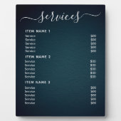 モダンプロフェッショナル価格表 フォトプラーク (正面)