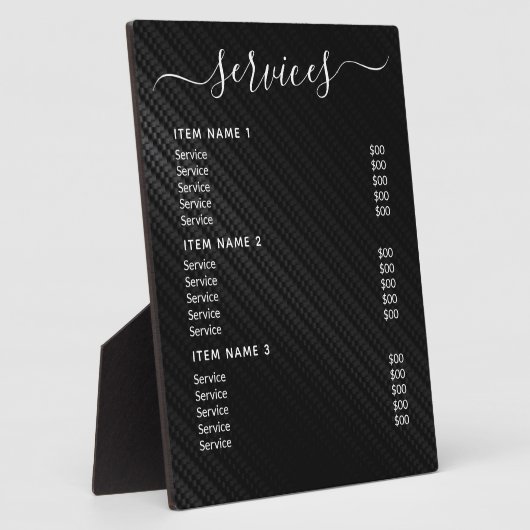 モダンプロフェッショナル価格表 フォトプラーク (側面)