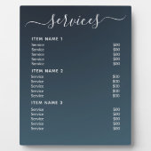 モダンプロフェッショナル価格表 フォトプラーク (正面)