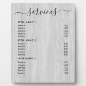 モダンプロフェッショナル価格表 フォトプラーク (正面)