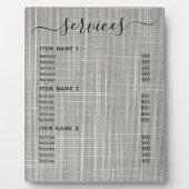 モダンプロフェッショナル価格表 フォトプラーク (正面)