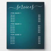 モダンプロフェッショナル価格表 フォトプラーク (正面)