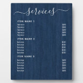 モダンプロフェッショナル価格表 フォトプラーク (正面)