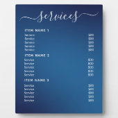 モダンプロフェッショナル価格表 フォトプラーク (正面)