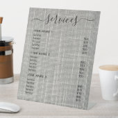 モダンプロフェッショナル価格表 台座サイン (インサイチュ)