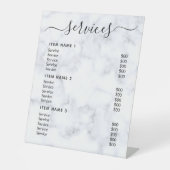 モダンプロフェッショナル価格表 台座サイン (正面)