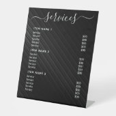 モダンプロフェッショナル価格表 台座サイン (正面)