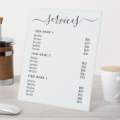 モダンプロフェッショナル価格表 台座サイン (インサイチュ)