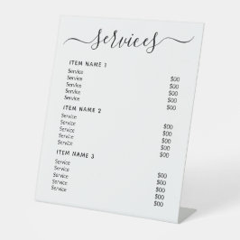 モダンプロフェッショナル価格表 台座サイン