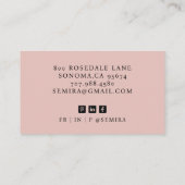 モダンプロフェッショナル写真ビジネスコンサルタントカード 名刺 (裏面)