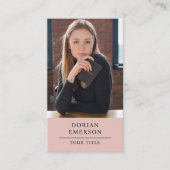 モダンプロフェッショナル写真ビジネスコンサルタントカード 名刺 (正面)