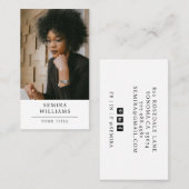 モダンプロフェッショナル写真名刺 名刺 (正面/裏面)