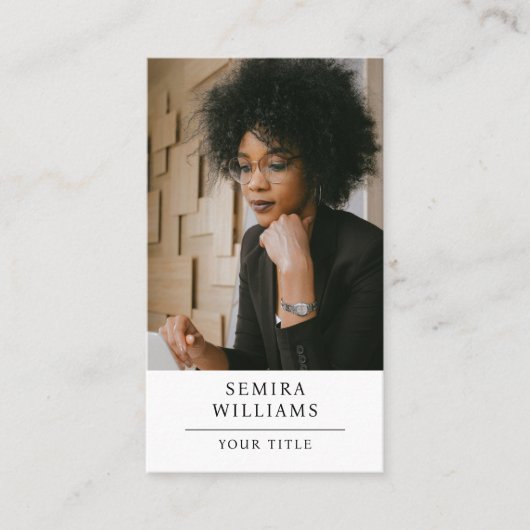 モダンプロフェッショナル写真名刺 名刺 (正面)