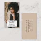 モダンプロフェッショナル写真名刺 名刺 (正面/裏面)