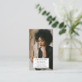 モダンプロフェッショナル写真名刺 名刺 (スタンド正面)