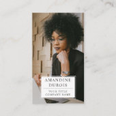 モダンプロフェッショナル写真名刺 名刺 (正面)