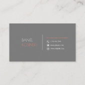 モダンプロフェッショナル写真家名刺 名刺 (裏面)