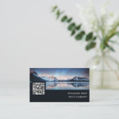 モダンプロフェッショナル写真家QRコード 名刺 (スタンド正面)