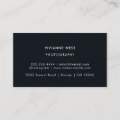 モダンプロフェッショナル写真家QRコード 名刺 (裏面)