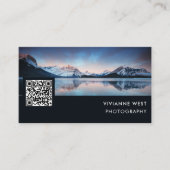 モダンプロフェッショナル写真家QRコード 名刺 (正面)