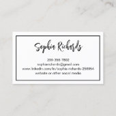 モダンプロフェッショナル写真院紹介 名刺 (裏面)