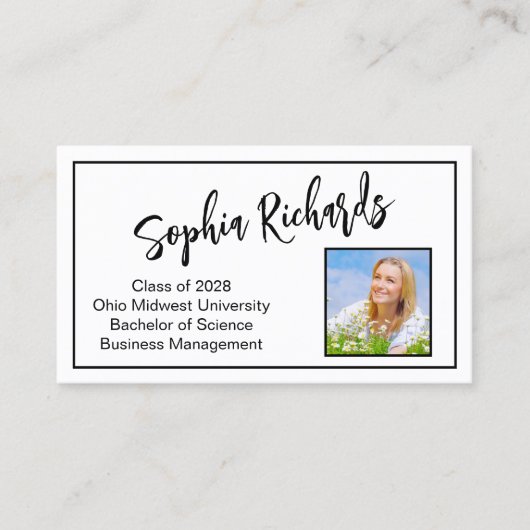 モダンプロフェッショナル写真院紹介 名刺 (正面)