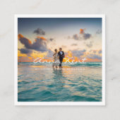 モダンプロフェッショナル写真 スクエア名刺 (正面)