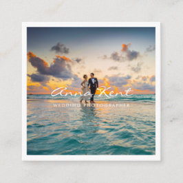 モダンプロフェッショナル写真 スクエア名刺