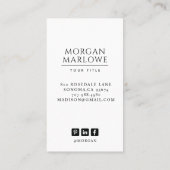 モダンプロフェッショナル写真 名刺 (裏面)