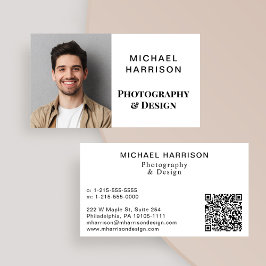 モダンプロフェッショナル写真QRコード 名刺