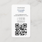 モダンプロフェッショナル写真QRコード 名刺 (裏面)