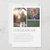 モダンプロフェッショナル卒業発表 案内状 (裏面)