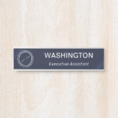 モダンプロフェッショナル名とロゴオフィスのドアサイン サインプレート (正面)