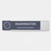 モダンプロフェッショナル名とロゴオフィスのドアサイン サインプレート (正面)