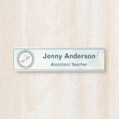 モダンプロフェッショナル名とロゴオフィスのドアサイン サインプレート (正面)