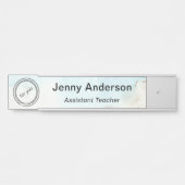 モダンプロフェッショナル名とロゴオフィスのドアサイン サインプレート (正面)