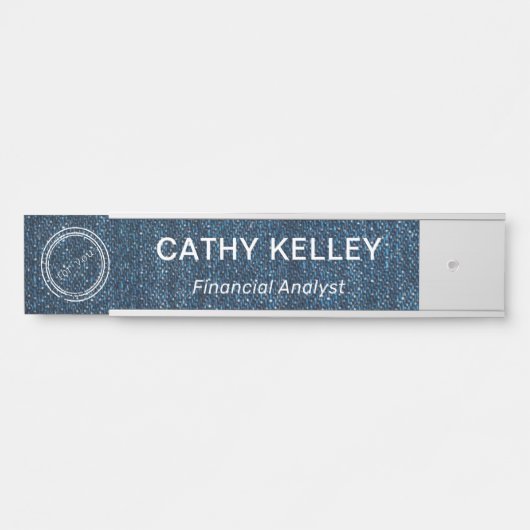 モダンプロフェッショナル名とロゴオフィスのドアサイン サインプレート (正面)