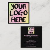 モダンプロフェッショナル名刺テンプレート スクエア名刺 (正面/裏面)