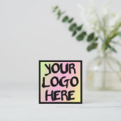 モダンプロフェッショナル名刺テンプレート スクエア名刺 (スタンド正面)