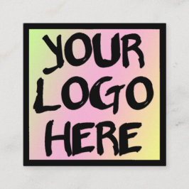 モダンプロフェッショナル名刺テンプレート スクエア名刺