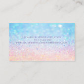 モダンプロフェッショナル女子《写真》ぼけ味グラデーションヨガ 名刺 (裏面)