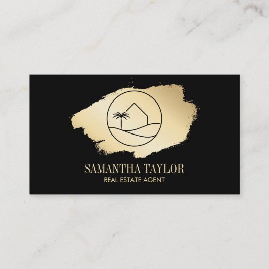 モダンプロフェッショナル実在エステートハウスパームビーチ 名刺 (正面)