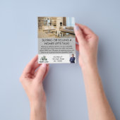 モダンプロフェッショナル実在不動産代理カスタム人 チラシ (手)