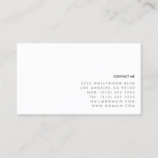 モダンプロフェッショナル実在不動産 名刺 (裏面)