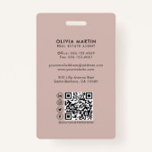 モダンプロフェッショナル実在写真とロゴ バッジ (裏面)