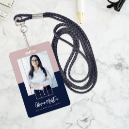 モダンプロフェッショナル実在写真とロゴ バッジ